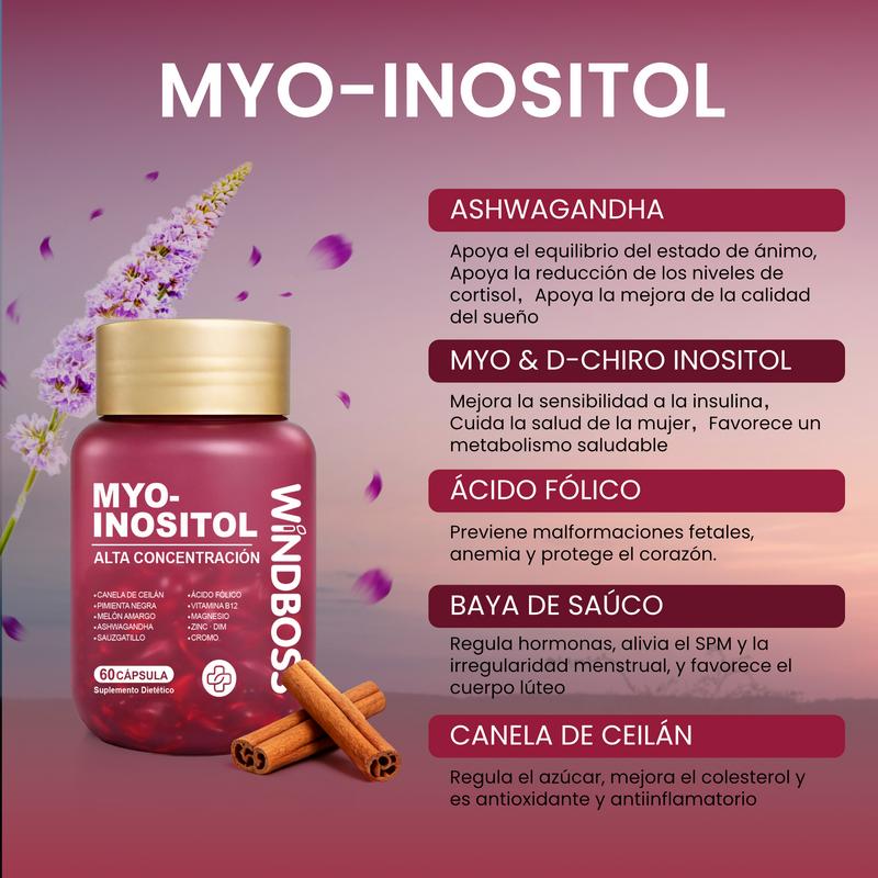 Multivitamínico de apoyo para el cortisol y el mioinositol