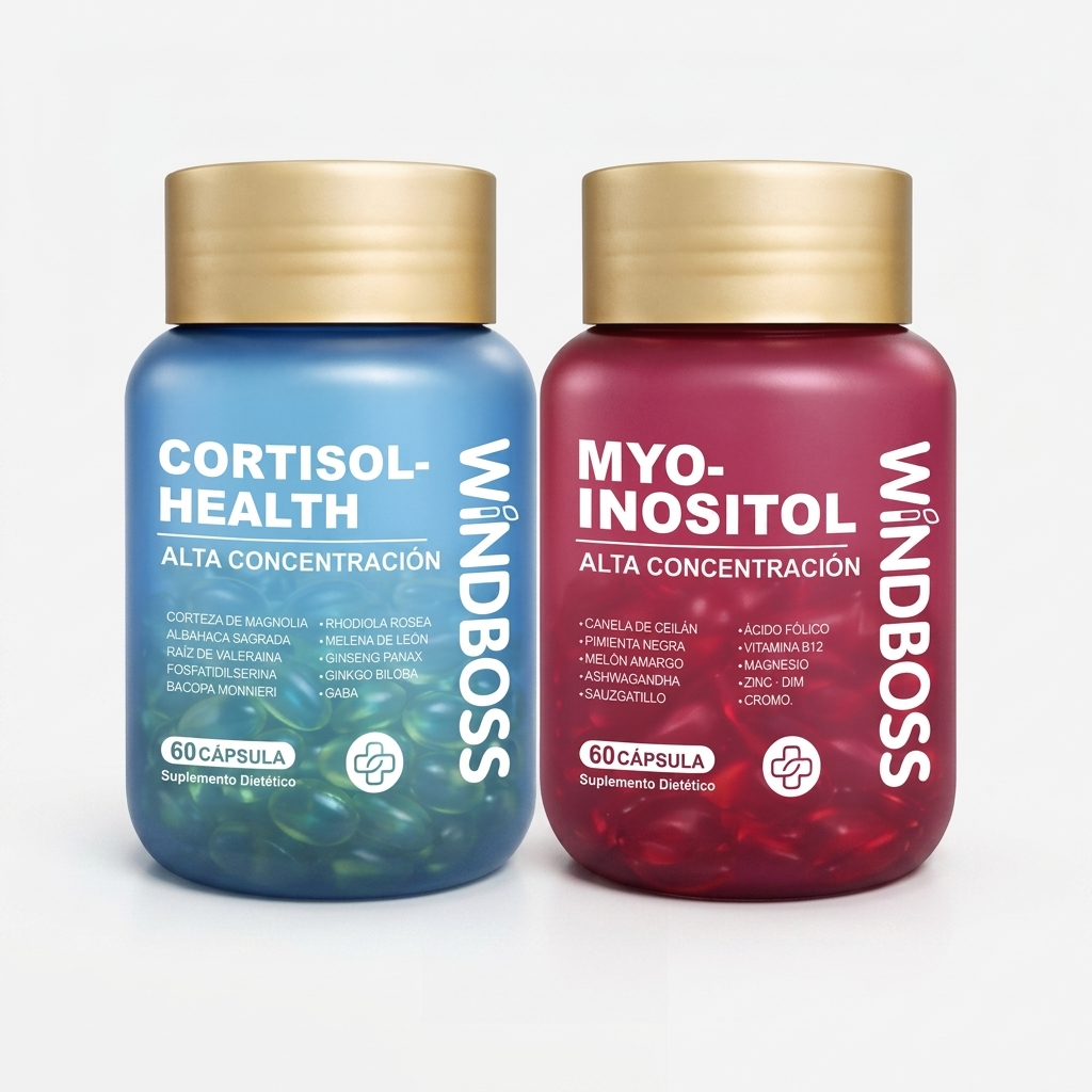 Multivitamínico de apoyo para el cortisol y el mioinositol