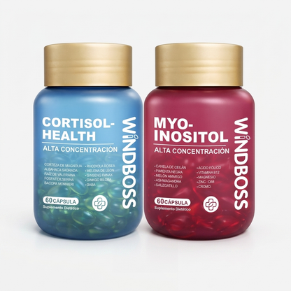 Multivitamínico de apoyo para el cortisol y el mioinositol